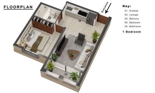 1 Bed Apartment with En Suite at Mtwapa Creek image 8