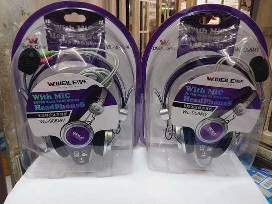 WL WL-908MV Wired Stereo Headset Headphone With Mic image 1