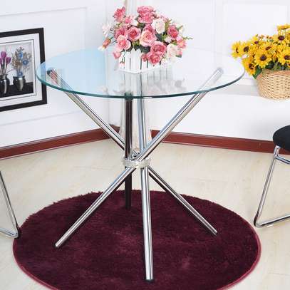 Round Clear Glass Coffee Table image 9