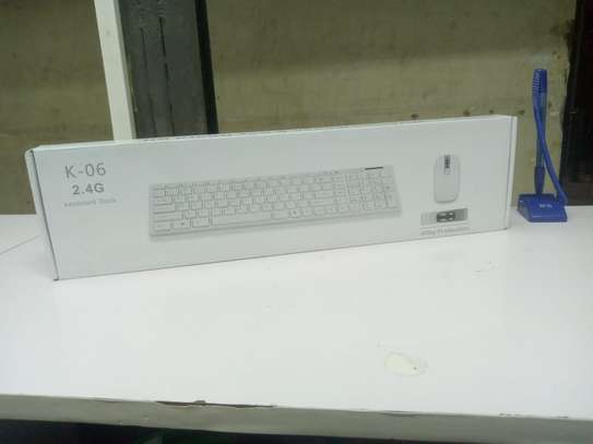 k-06 wireless keyboard and mouse. image 1