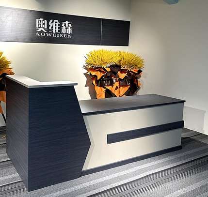 Office Table; 2000MM Modern Reception Table image 1