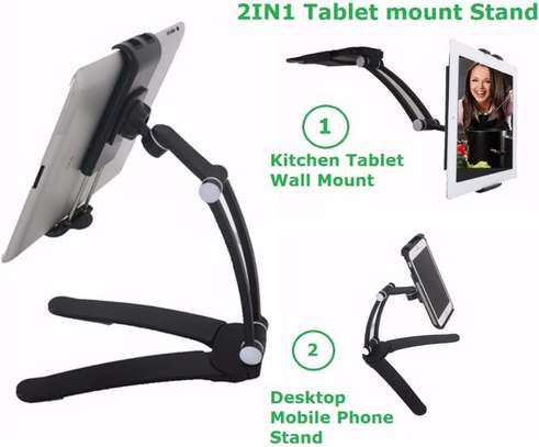 Wall Desk Tablet Stand Digital Kitchen Tablet Mount image 1