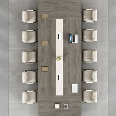 Office Tables: 14 Seater Modular Conference Boardroom Table image 5