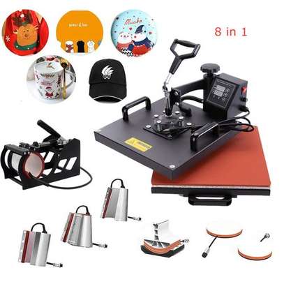 Combo heat press 8 in 1 machine for branding image 2