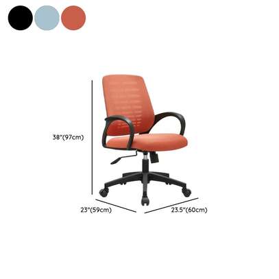 Office Chair :  Black Clerical Swivel Office Chair image 3