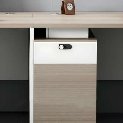 1400mm Brown Wood Executive Office Desk image 2