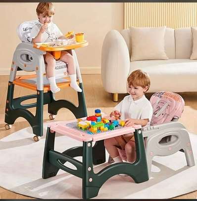 Kids Table and Chair Set Compact Durable Plastic image 2