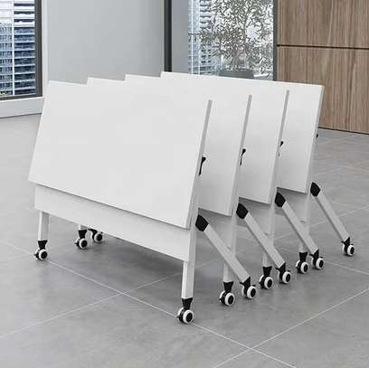 Office Table; Durable Coated Surface Foldable Table image 2
