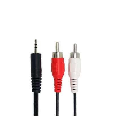 3.5mm Stereo Male Audio Jack to 2-RCA AV Male Cable image 2