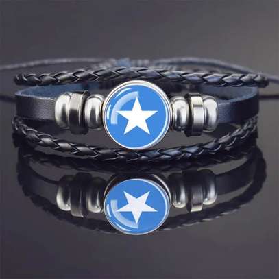 Somali Flag Bracelet Somalia Bangle Pride Fan National Gift image 3