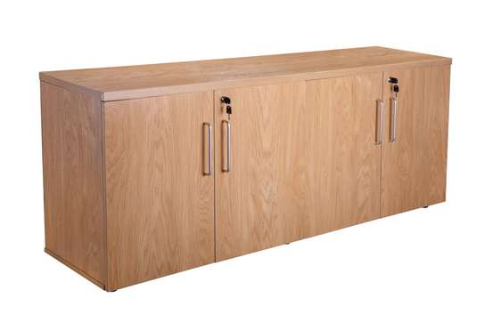 4 Door Storage Credenza Cabinet image 1