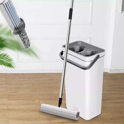 Hand free squeeze mop with bucket (lazy mop) image 1