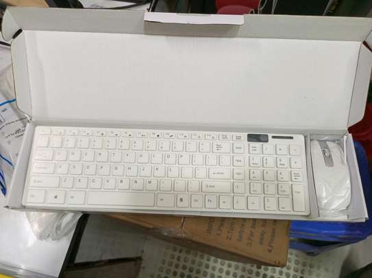 Slim wireless keyboard with mouse image 1