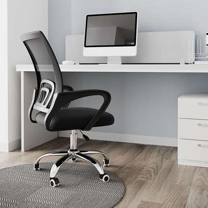 Office Chairs: Mesh Swivel Height Adjustable Clerical Desk image 2