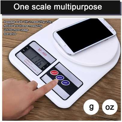 Digital Kitchen Tool Food Weighing Scales -White image 2