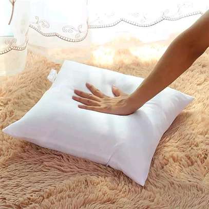 White Fibre throw Pillows image 1