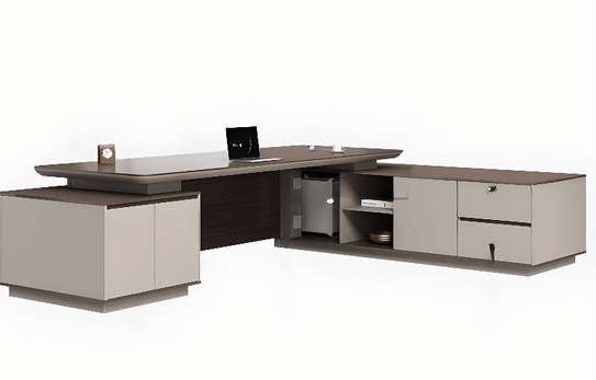 Office Desk: 1800mm Modern L-Shaped Corporate Desk image 2