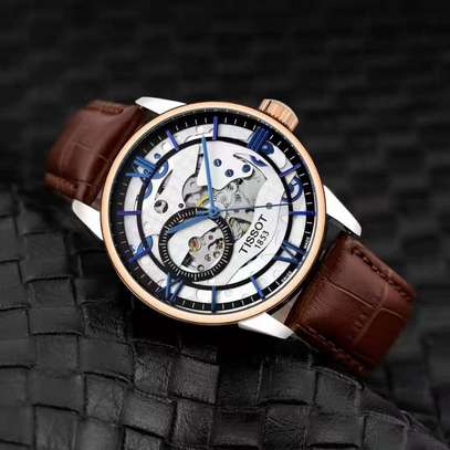 Premium Tissot Automatic 7AAA Men Royal Wrist Watch Brown image 1
