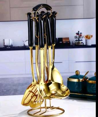 Nordic luxury spoons with stand image 1