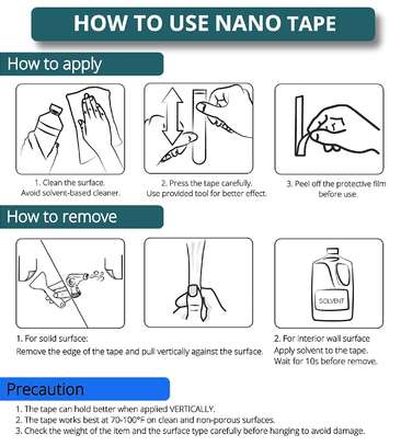 Transparent Double Sided Nano Tape image 7