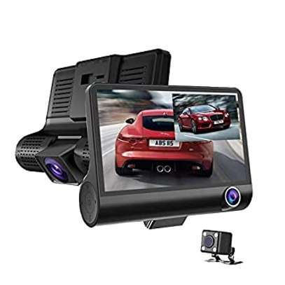 Car DVR 3 Cameras Lens 4.0 Inch HD Dash camera image 1