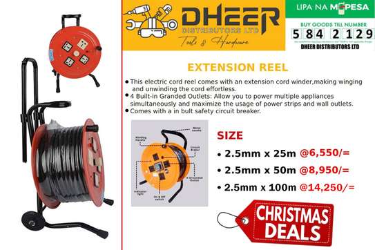 Extension Reel 25m, 50m and 100m 4 Outlets image 3