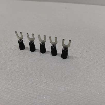 5Pcs Electrical Spade Terminal Connectors 2mm black image 1