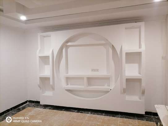Gypsum Ceilings and wall unit design image 8