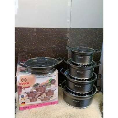 Bosch 10pcs Heavy Granite Nonstick Cooking Pots Sufuria Set image 1