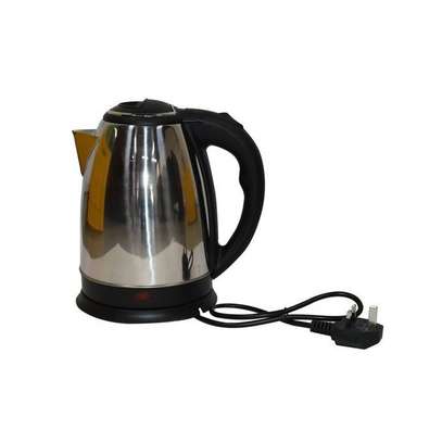 Steel Electric Kettle - 1.8 Litres - Silver & Black image 2