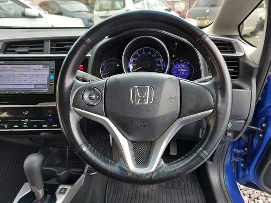 Honda fit non hybrid 2017 model fully loaded blue color image 4