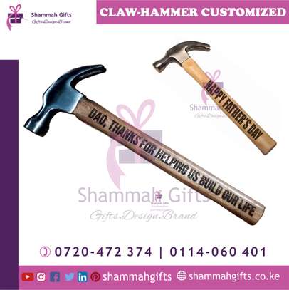 WOODEN CLAW-HAMMER - Engraved image 1