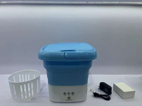 Collapsible mini washing machine with dryer image 3