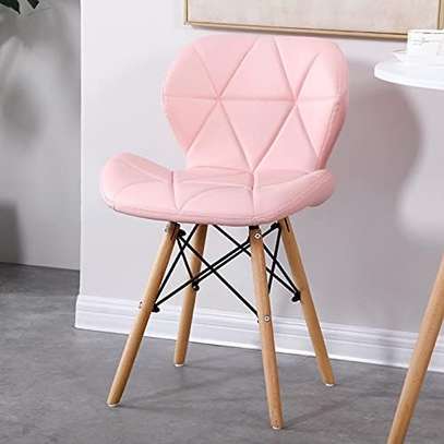Office Chair; Nordic Wood Dining Chair image 1