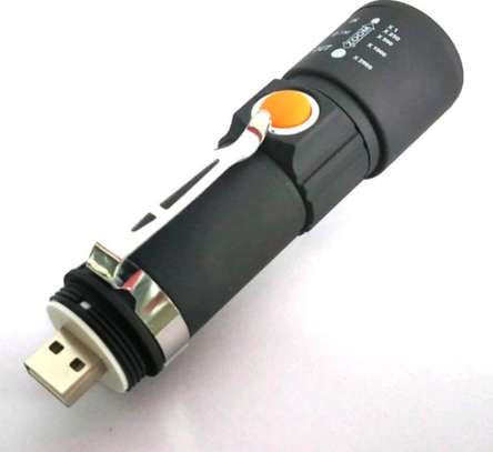 5V USB DC AC Rechargeable small pocket flashlight. image 2