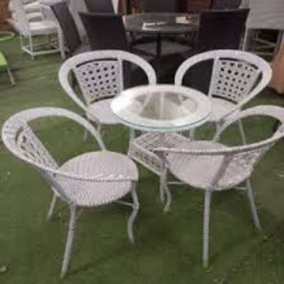 Dining Sets: White 2- Chairs and a Table Dining Set image 13