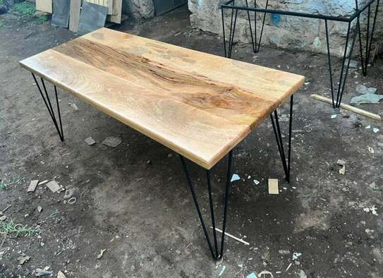 Rustic dining table image 1