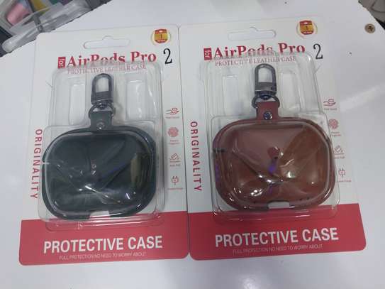 Leather Case Compatible with AirPods Pro 2nd Generation image 2