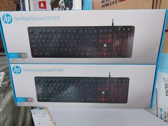 HP Gaming Keyboard K500F With Mixed Color Lighting image 3