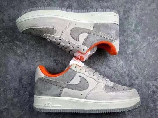 Nike Air force 1 Low White Pale Grey Orange Sneaker image 2