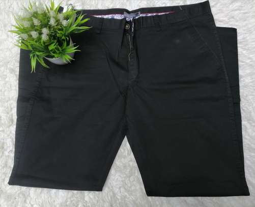 Black khaki trouser image 2