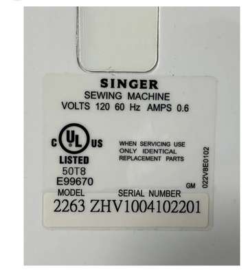 Singer sewing machine image 1