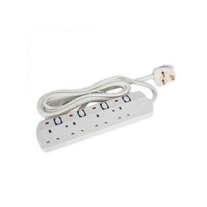 Jsb New Power Extension cable 4 Way -White image 1