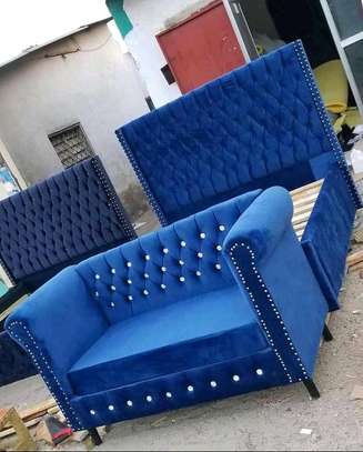 Sofa set Chester + bed Chester made by hand wood and good quality material made image 1