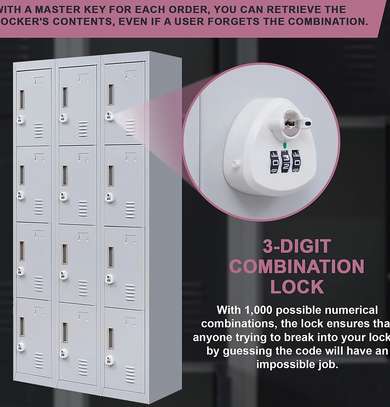 OFFICE CABINET: 12 Locker Angelica Storage Office Cabinet image 3
