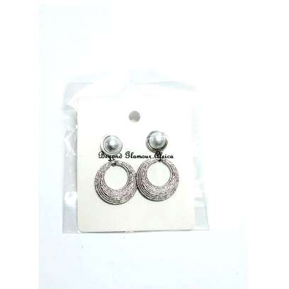 Womens Glitter Silver earrings image 2