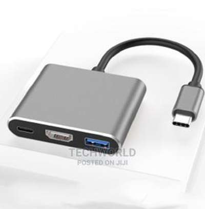 Type C to Hdmi 3in 1 Adapter Usb Hub image 1