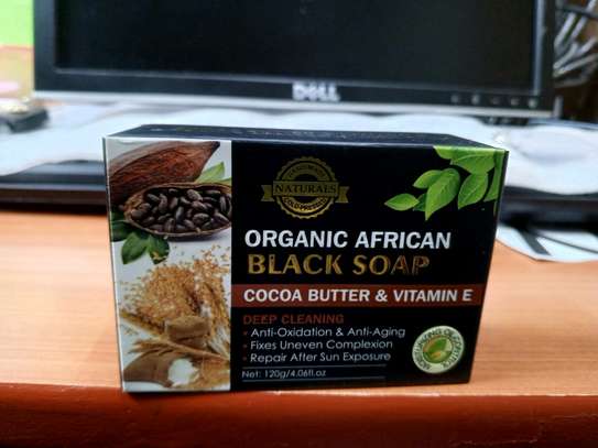 Organic African Vitamin E Black Soap Removes Acne Blemishes image 2