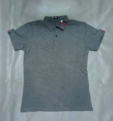 Gray collar tshirts image 1