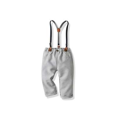 BOYS TROUSER PANTS WITH FREE SUSPENDERS (1-6YRS) image 1